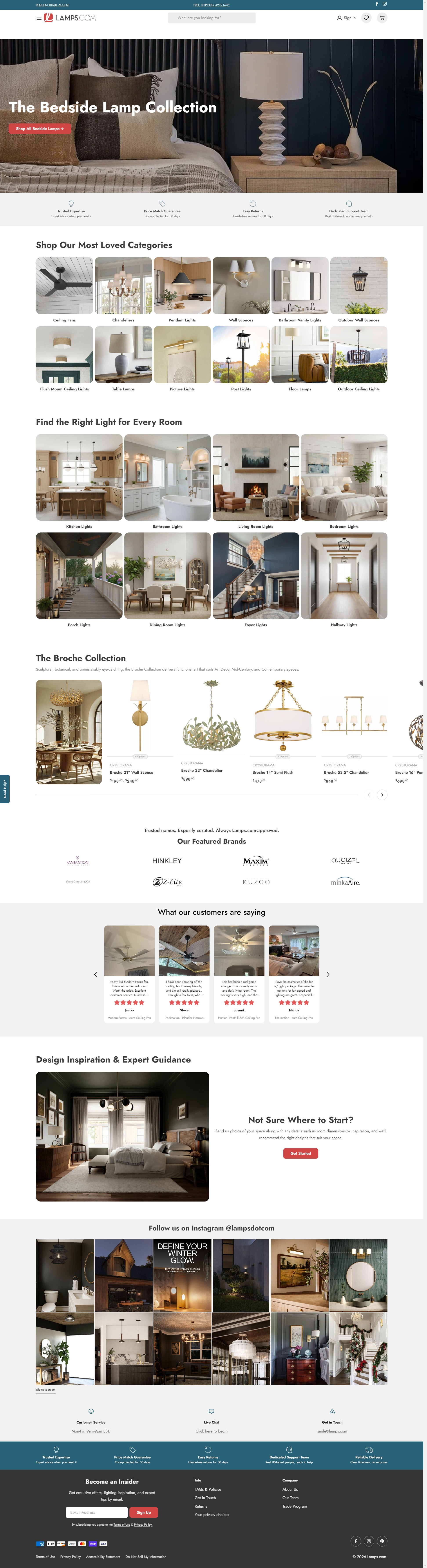 某外贸灯饰B2C营销型网站建设案例